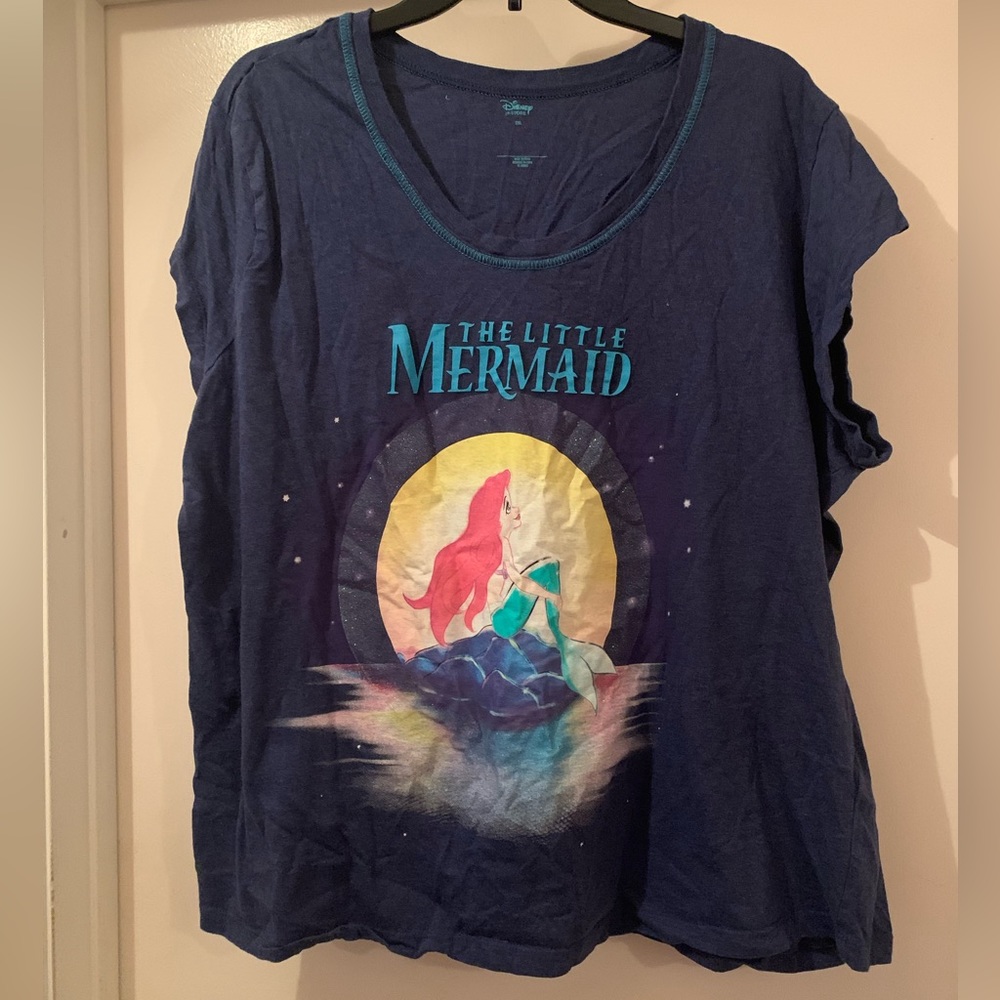 Disney Little Mermaid Scoop Neck Tee 2XL